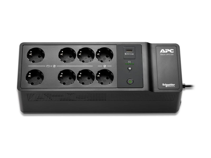 APC USV Back-UPS 500VA 300W 230V Schuko 8-fach