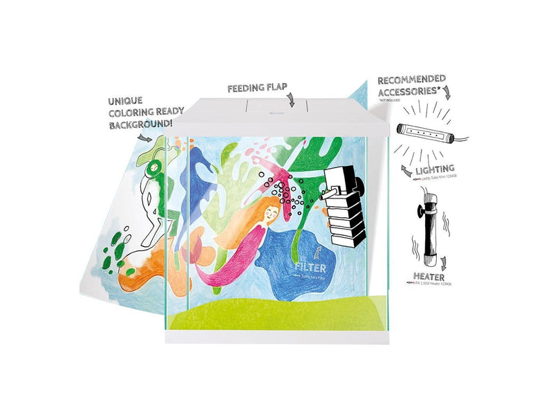 AQUAEL Aquarium Set Leddy Mini 35 White