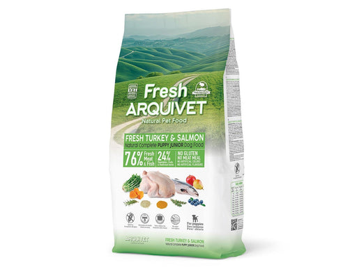 ARQUIVET Fresh Puppy Turkey and Salmon - semi-moist dog food - 10kg