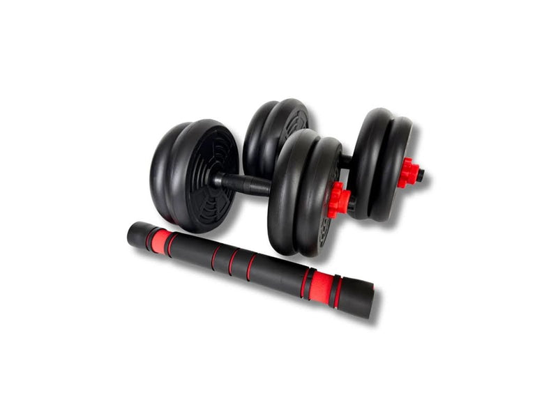 ASG Vægtsæt 15 kg. Sort/Rød