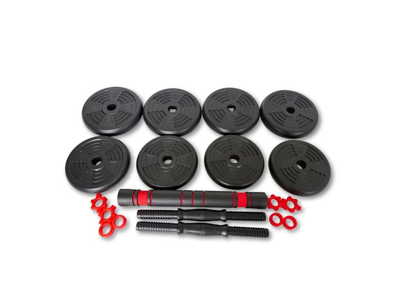 ASG Vægtsæt 15 kg. Sort/Rød
