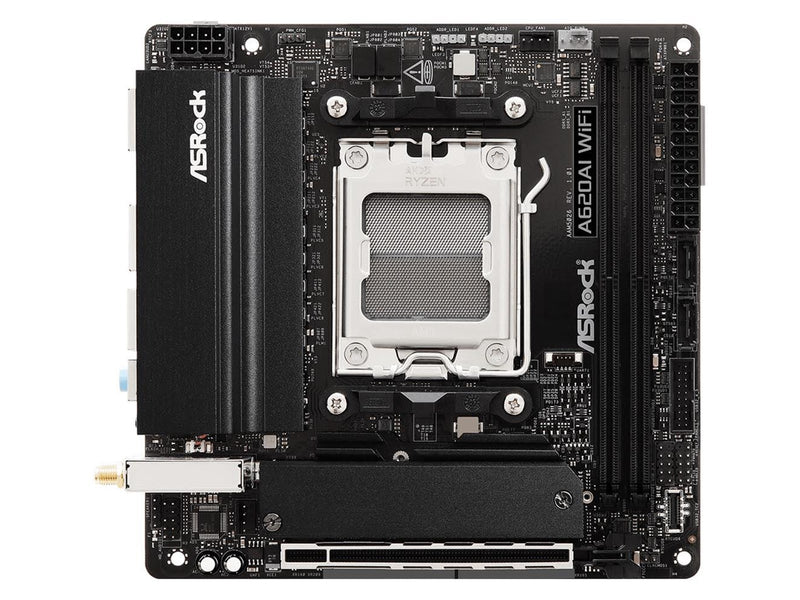 ASRock A620AI WiFi Mainboard - AMD A620A - AMD AM5 - DDR5 RAM - Mini-ITX