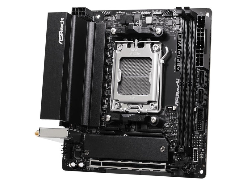 ASRock A620AI WiFi Mainboard - AMD A620A - AMD AM5 - DDR5 RAM - Mini-ITX