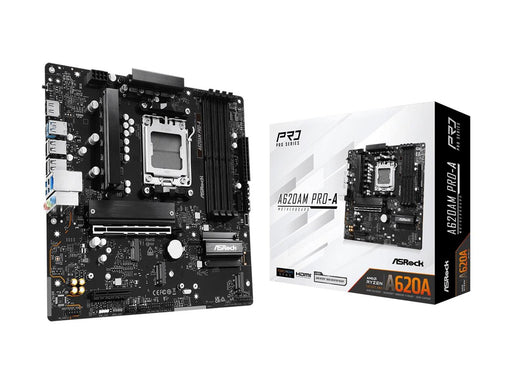 ASRock A620AM PRO-A Mainboard - AMD A620A - AMD AM5 - DDR5 RAM - Micro-ATX