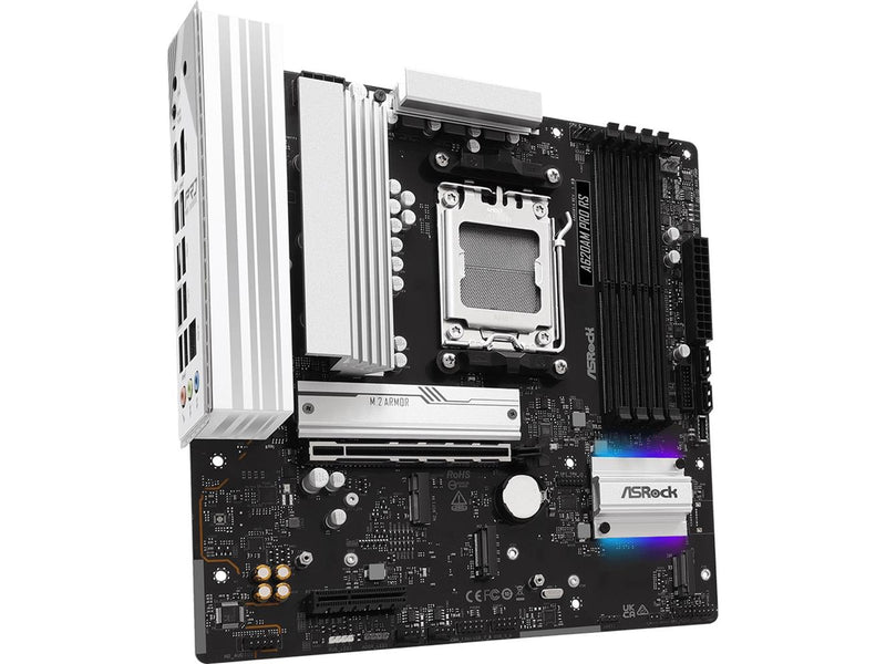 ASRock A620AM Pro RS Mainboard - AMD A620A - AMD AM5 - DDR5 RAM - Micro-ATX