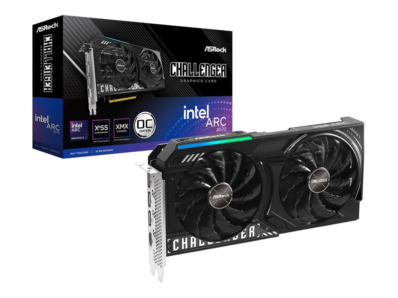 ASRock Arc B570 Challenger OC - 10GB GDDR6 RAM - Grafikkarte