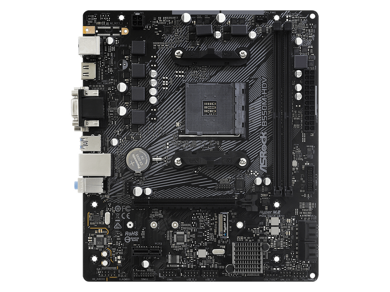 ASRock B550M-HDV Mainboard - AMD B550 - AMD AM4 - DDR4 RAM - Micro-ATX