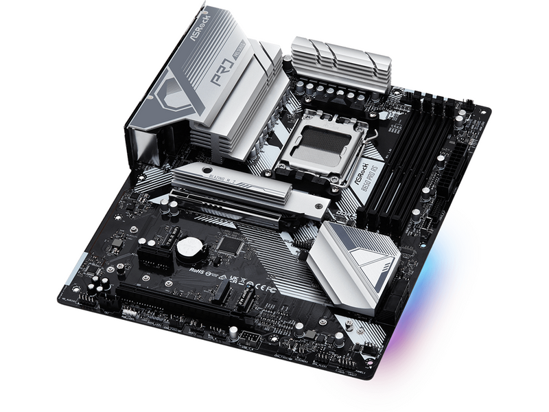 ASRock B650 Pro RS Mainboard - AMD B650 - AMD AM5 - DDR5 RAM - ATX