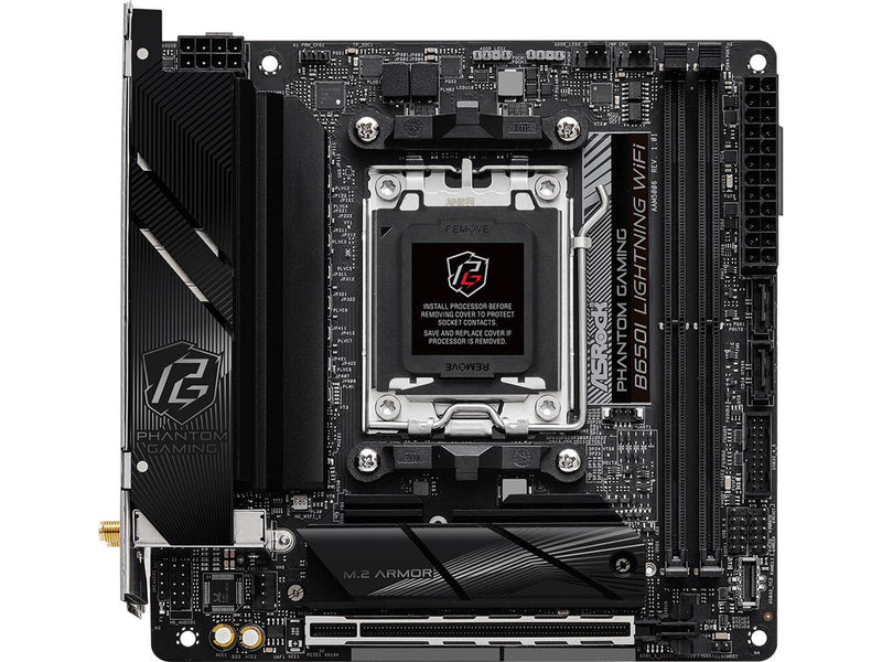 ASRock B650I LIGHTNING WIFI Mainboard - AMD B650 - AMD AM5 - DDR5 RAM - Mini-ITX
