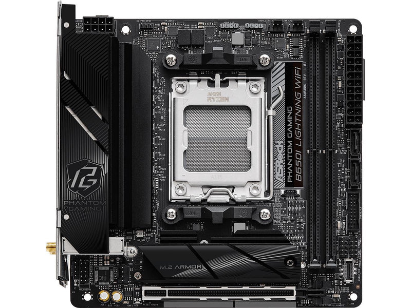 ASRock B650I LIGHTNING WIFI Mainboard - AMD B650 - AMD AM5 - DDR5 RAM - Mini-ITX