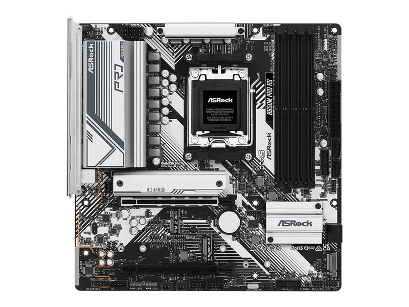 ASRock B650M PRO RS Mainboard - AMD B650 - AMD AM5 - DDR5 RAM - Micro-ATX