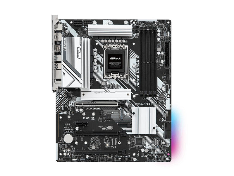 ASRock B760 PRO RS Mainboard - Intel B760 - Intel LGA1700 - DDR5 RAM - ATX