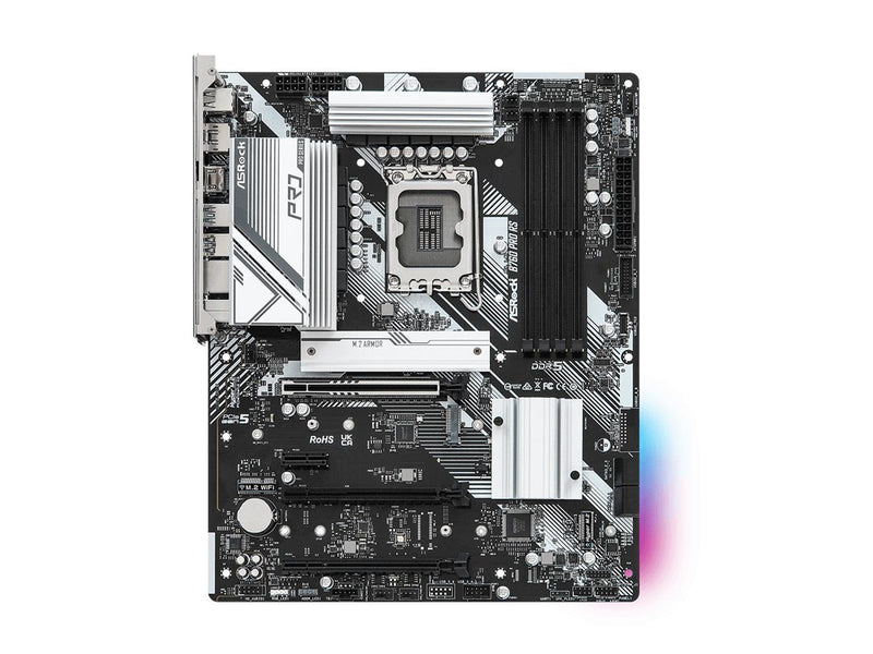 ASRock B760 PRO RS Mainboard - Intel B760 - Intel LGA1700 - DDR5 RAM - ATX