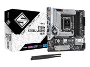 ASRock B760M STEEL LEGEND WIFI Mainboard - Intel B760 - Intel LGA1700 - DDR5 RAM - Micro-ATX