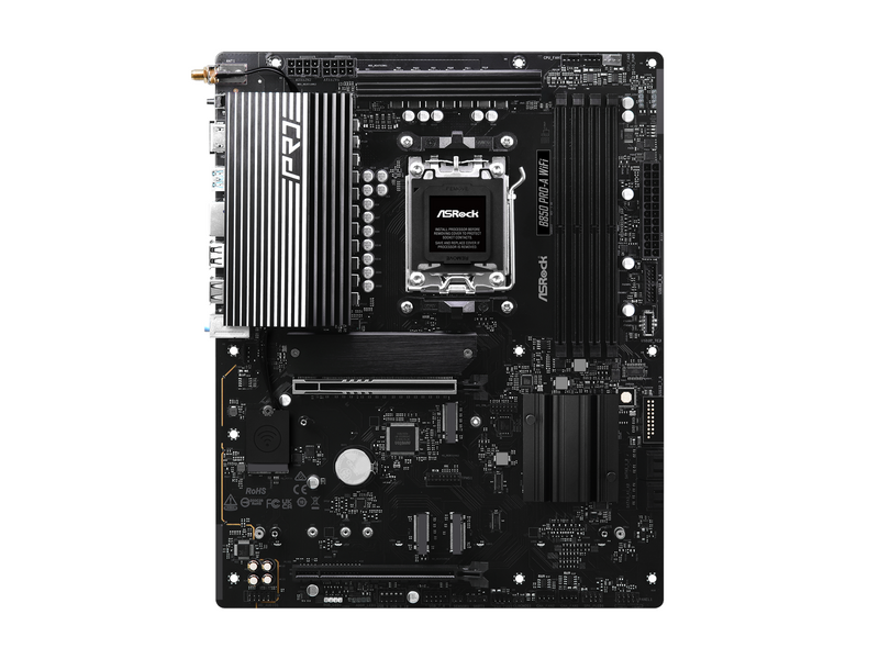 ASRock B850 Pro-A WiFi Mainboard - AMD B850 - AMD AM5 - DDR5 RAM - ATX