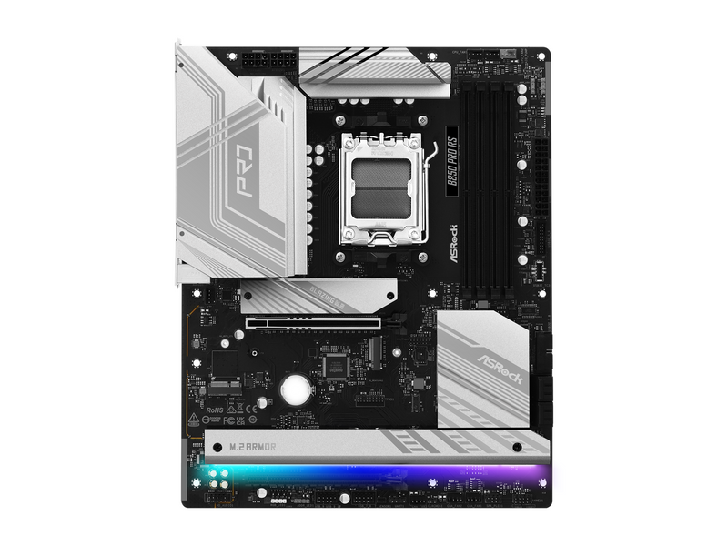 ASRock B850 Pro RS Mainboard - AMD B850 - AMD AM5 - DDR5 RAM - ATX