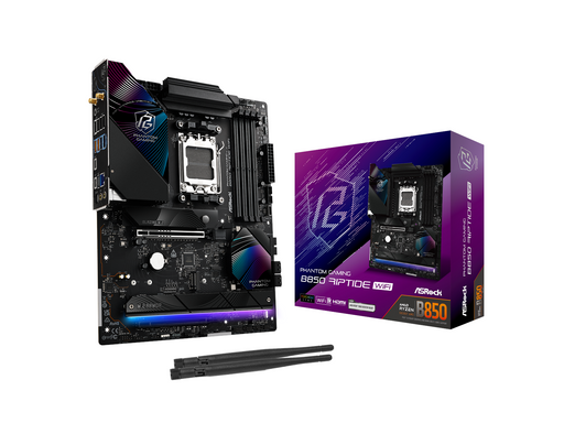 ASRock B850 Riptide WiFi Mainboard - AMD B850 - AMD AM5 - DDR5 RAM - ATX