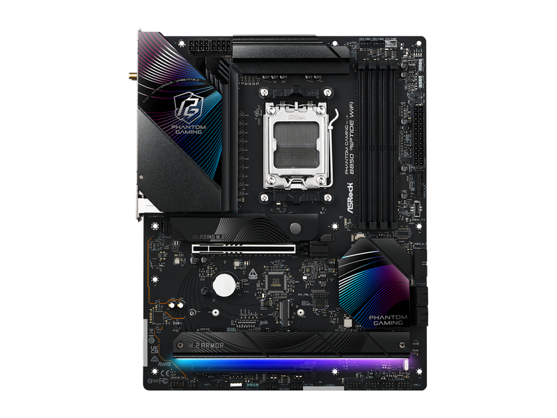 ASRock B850 Riptide WiFi Mainboard - AMD B850 - AMD AM5 - DDR5 RAM - ATX