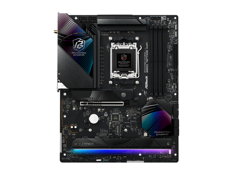 ASRock B850 Riptide WiFi Mainboard - AMD B850 - AMD AM5 - DDR5 RAM - ATX