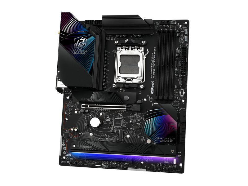 ASRock B850 Riptide WiFi Mainboard - AMD B850 - AMD AM5 - DDR5 RAM - ATX