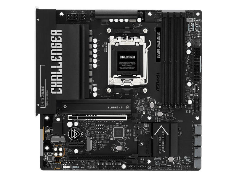 ASRock B850M Challenger Mainboard - AMD B850 - AMD AM5 - DDR5 RAM - Micro-ATX