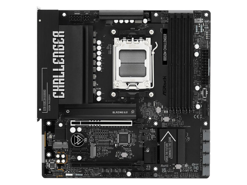 ASRock B850M Challenger Mainboard - AMD B850 - AMD AM5 - DDR5 RAM - Micro-ATX