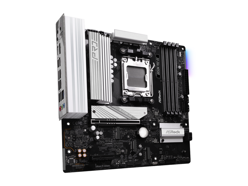ASRock B850M Pro RS Mainboard - AMD B850 - AMD AM5 - DDR5 RAM - Micro-ATX