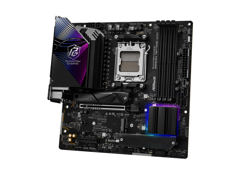 ASRock B850M Riptide WiFi Mainboard - AMD B850 - AMD AM5 - DDR5 RAM - Micro-ATX