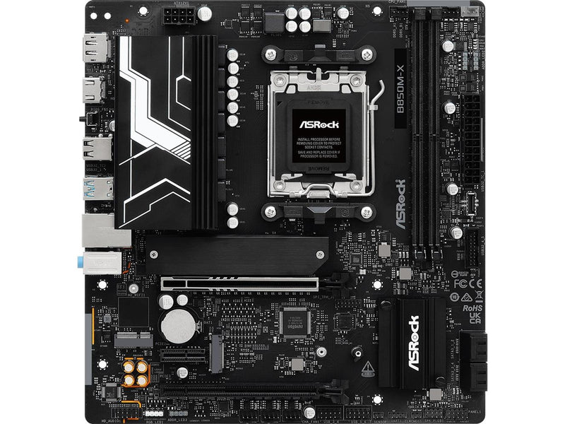 ASRock B850M-X R2.0 Mainboard - AMD B850 - AMD AM5 - DDR5 RAM - Micro-ATX