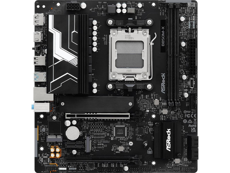 ASRock B850M-X R2.0 Mainboard - AMD B850 - AMD AM5 - DDR5 RAM - Micro-ATX