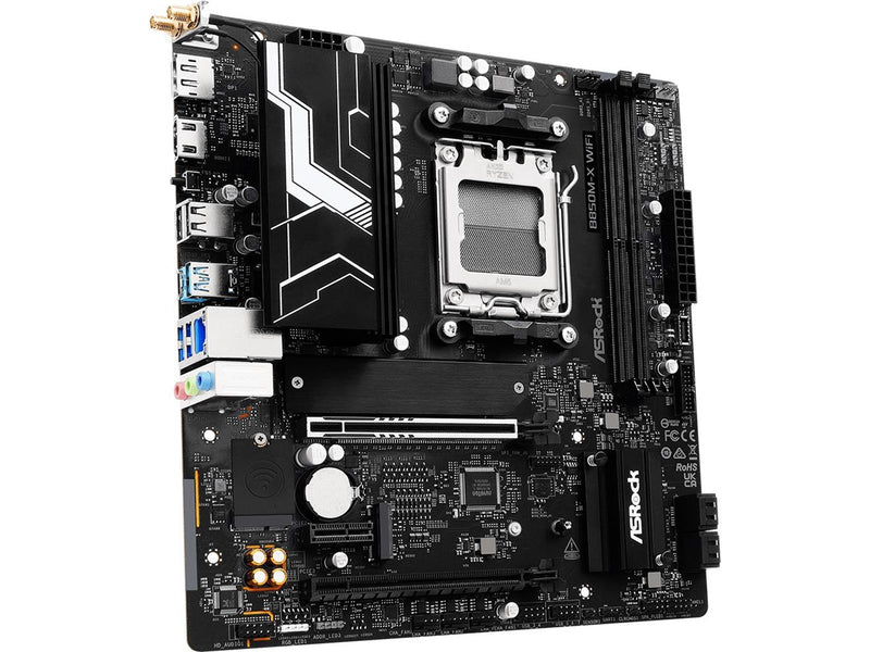 ASRock B850M-X WiFi R2.0 Mainboard - AMD B850 - AMD AM5 - DDR5 RAM - Micro-ATX
