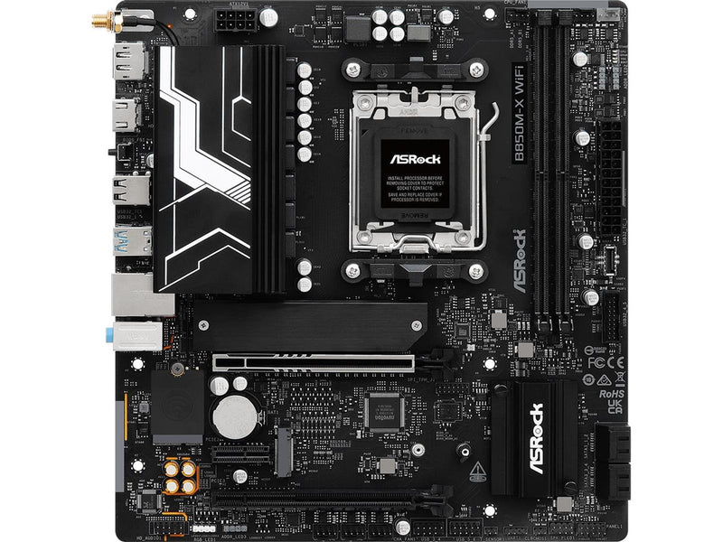 ASRock B850M-X WiFi R2.0 Mainboard - AMD B850 - AMD AM5 - DDR5 RAM - Micro-ATX