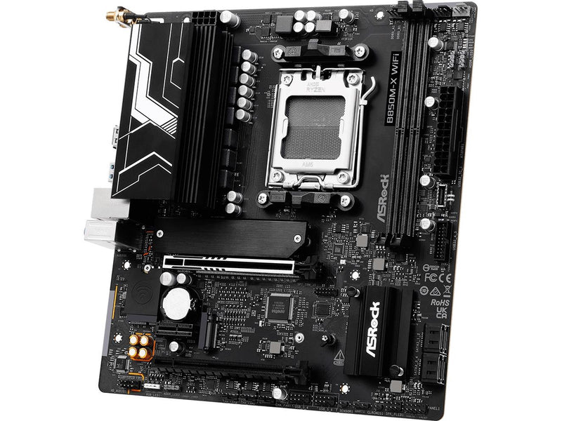 ASRock B850M-X WiFi R2.0 Mainboard - AMD B850 - AMD AM5 - DDR5 RAM - Micro-ATX