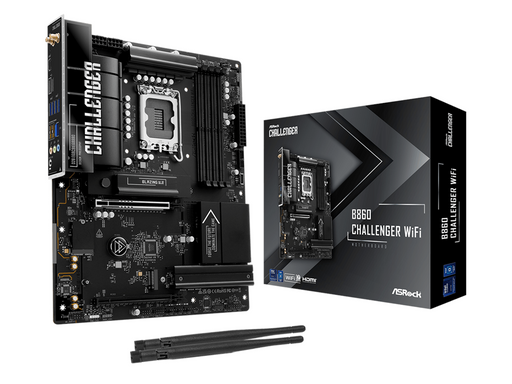 ASRock B860 Challenger WiFi Mainboard - Intel B860 - Intel LGA1851 - DDR5 RAM - ATX