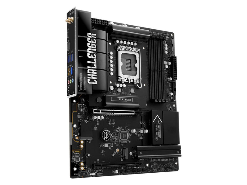 ASRock B860 Challenger WiFi Mainboard - Intel B860 - Intel LGA1851 - DDR5 RAM - ATX