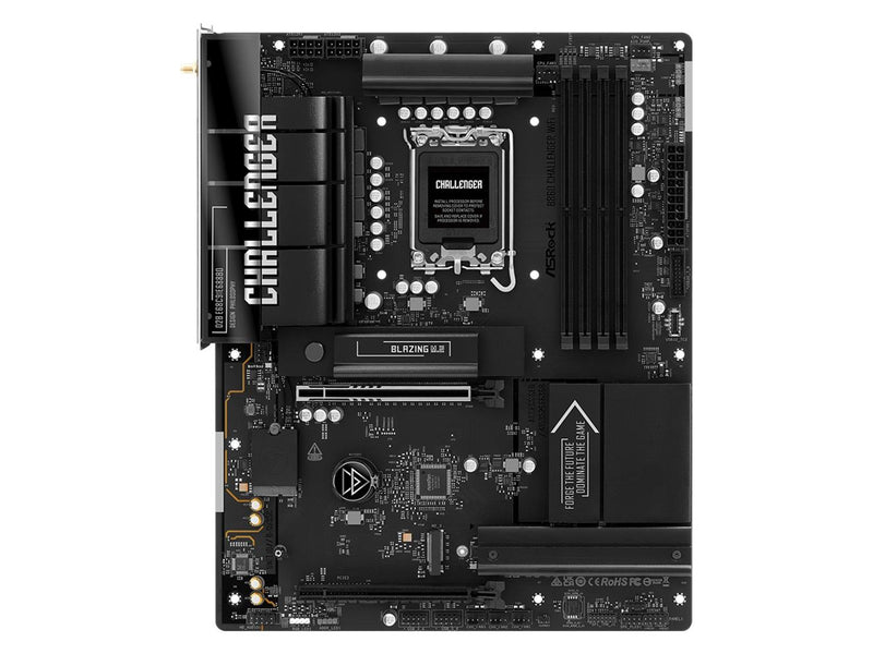 ASRock B860 Challenger WiFi Mainboard - Intel B860 - Intel LGA1851 - DDR5 RAM - ATX