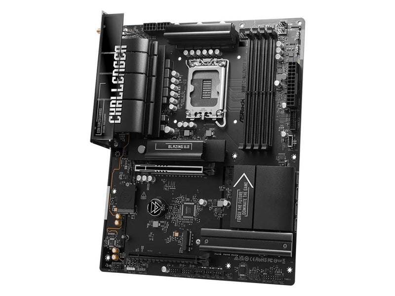 ASRock B860 Challenger WiFi Mainboard - Intel B860 - Intel LGA1851 - DDR5 RAM - ATX