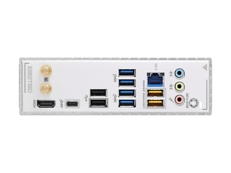 ASRock B860 Challenger WiFi White Mainboard - Intel B860 - Intel LGA1851 - DDR5 RAM - ATX