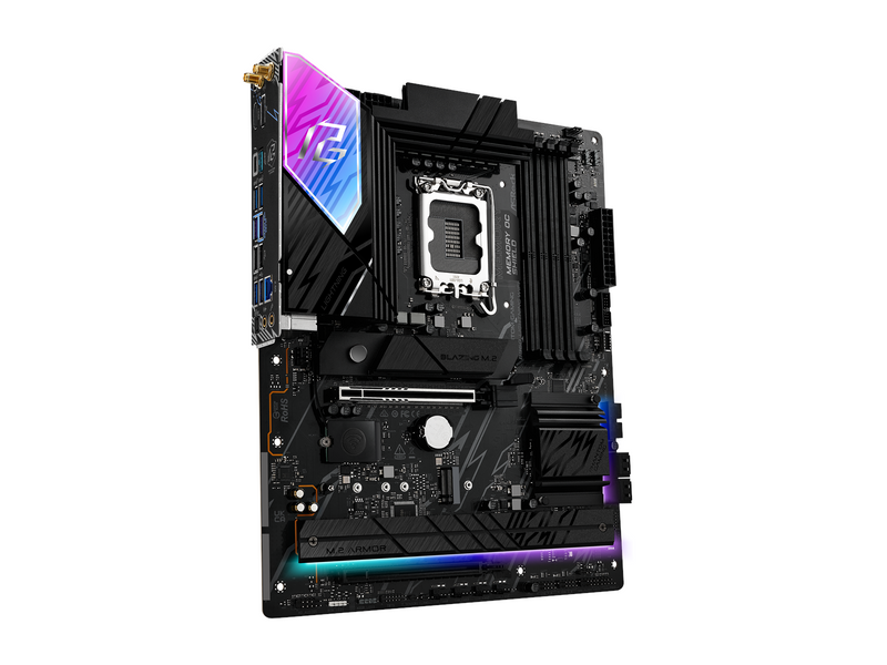 ASRock B860 Lightning WiFi Mainboard - Intel B860 - Intel LGA1851 - DDR5 RAM - ATX