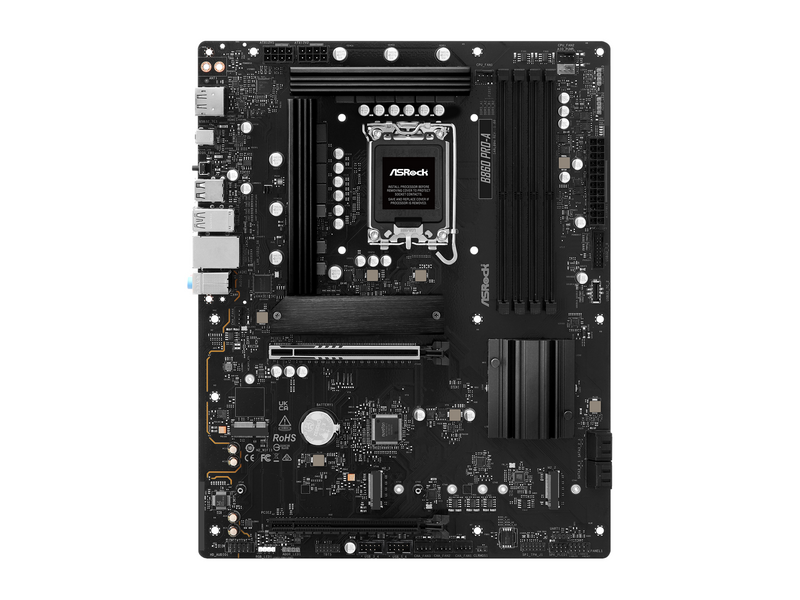 ASRock B860 Pro-A Mainboard - Intel B860 - Intel LGA1851 - DDR5 RAM - ATX