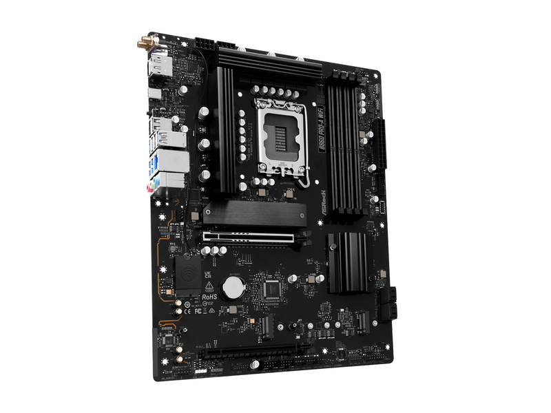 ASRock B860 Pro-A WiFi Mainboard - Intel B860 - Intel LGA1851 - DDR5 RAM - ATX
