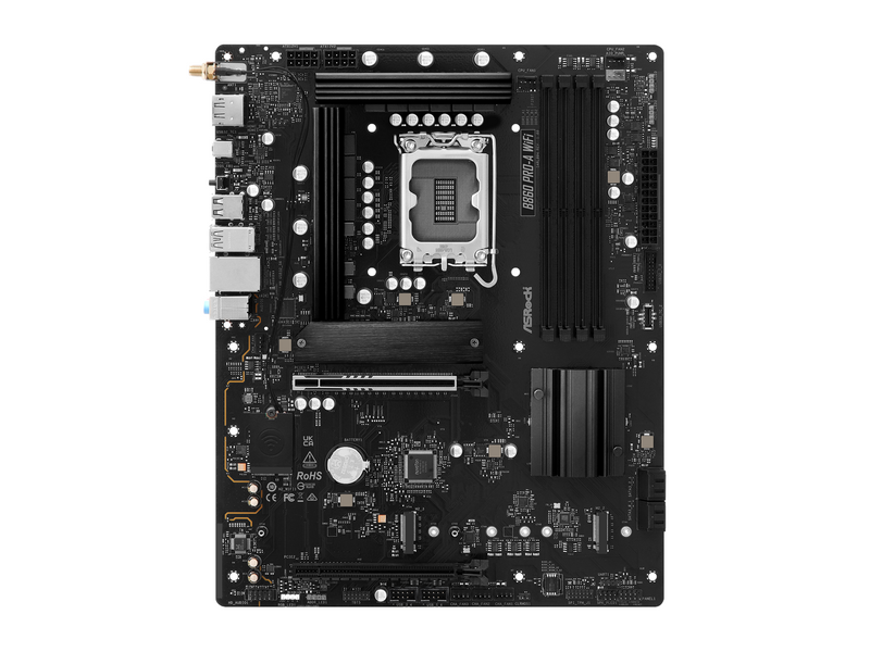ASRock B860 Pro-A WiFi Mainboard - Intel B860 - Intel LGA1851 - DDR5 RAM - ATX