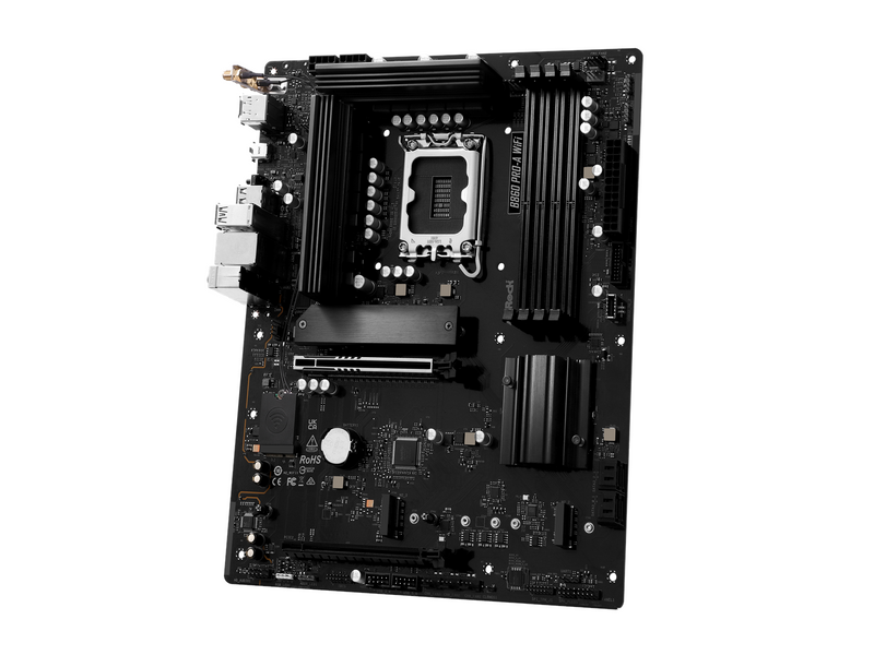 ASRock B860 Pro-A WiFi Mainboard - Intel B860 - Intel LGA1851 - DDR5 RAM - ATX