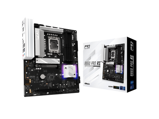 ASRock B860 Pro RS Mainboard - Intel B860 - Intel LGA1851 - DDR5 RAM - ATX