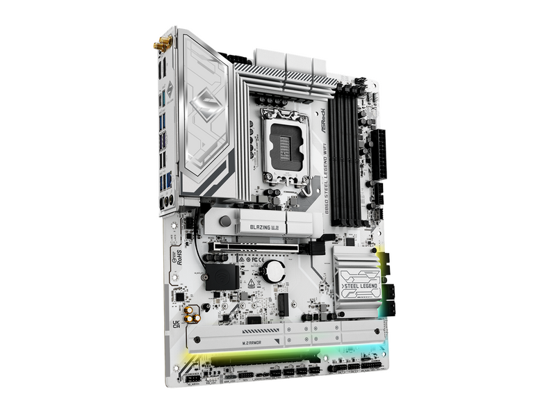 ASRock B860 Steel Legend WiFi Mainboard - Intel B860 - Intel LGA1851 - DDR5 RAM - ATX