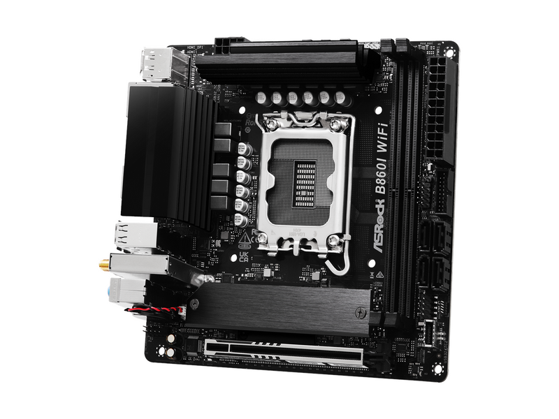ASRock B860I WiFi Mainboard - Intel B860 - Intel LGA1851 - DDR5 RAM - Mini-ITX