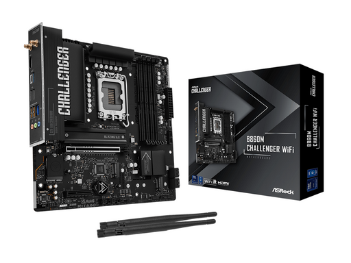 ASRock B860M Challenger WiFi Mainboard - Intel B860 - Intel LGA1851 - DDR5 RAM - Micro-ATX