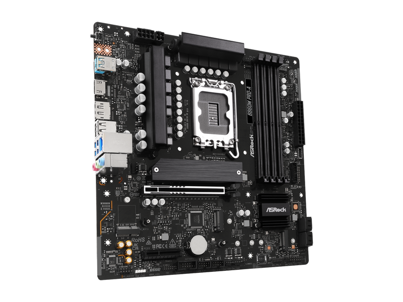 ASRock B860M Pro-A Mainboard - Intel B860 - Intel LGA1851 - DDR5 RAM - Micro-ATX