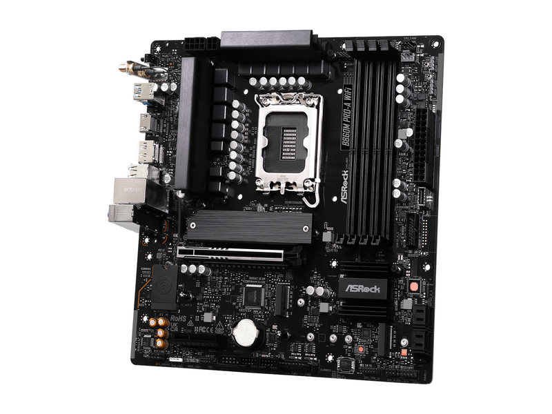 ASRock B860M Pro-A WiFi Mainboard - Intel B860 - Intel LGA1851 - DDR5 RAM - Micro-ATX
