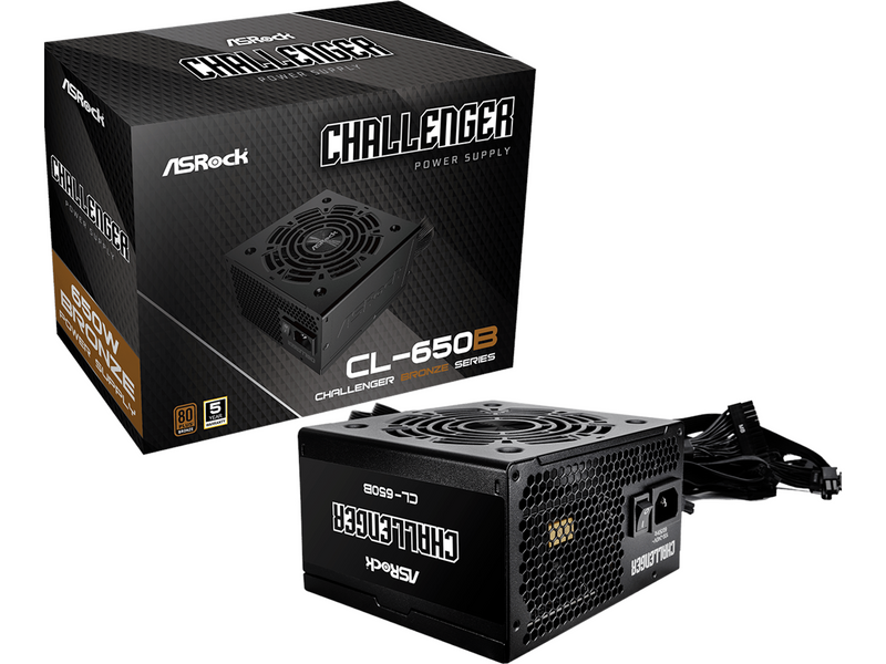 ASRock CL-650B Netzteile - 650 Watt - 120 mm - ATX 3.1 - 80 Plus Ja
